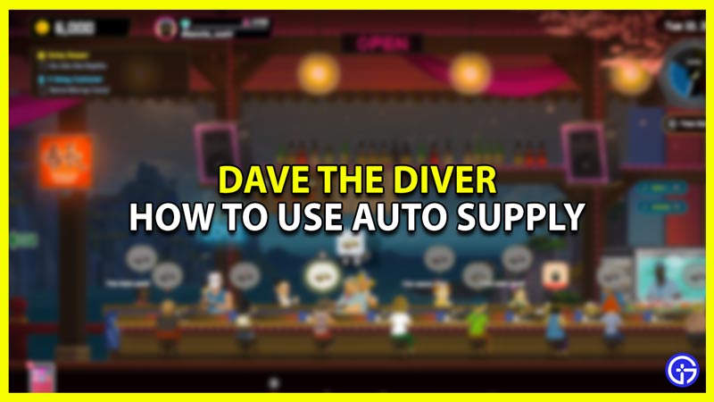 What's the Use of Auto Supply in Dave the Diver