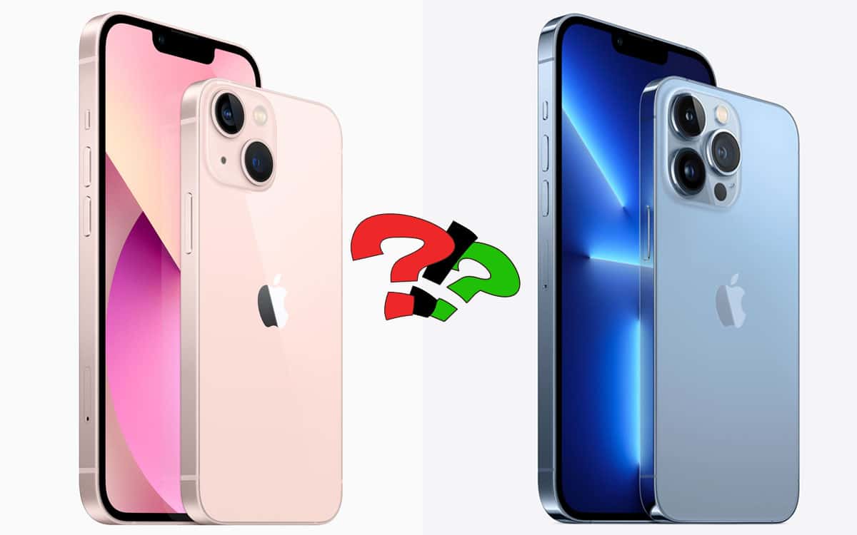 iphone 13 vs iphone 13 pro