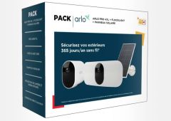 pack Arlo cameras surveillance panneau solaire