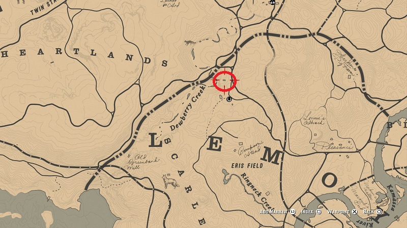 rdr 2 old trail rise shack location