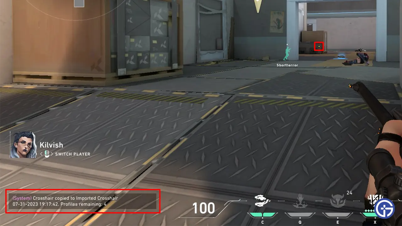 how to steal crosshair in valorant