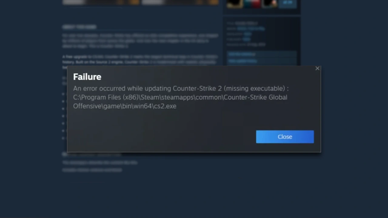 How to Fix An Error Occurred While Updating Counter Strike 2 on Steam
